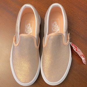 Vans shimmery pink slip ons. Women’s size 5.5